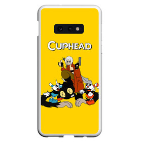 Чехол для Samsung S10E с принтом Cuphead x DMC в Белгороде, Силикон | Область печати: задняя сторона чехла, без боковых панелей | cray | cuphead | davil | devile | dmc | game | games | may cry | mey crai | данте | дмц | дьявол может плакать | дьявол тоже плачет | дэвил мэй край | игра | игры | капхэд | неро | спарда