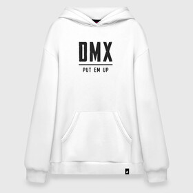 Худи SuperOversize хлопок с принтом DMX (rap hip hop) в Белгороде, 70% хлопок, 30% полиэстер, мягкий начес внутри | карман-кенгуру, эластичная резинка на манжетах и по нижней кромке, двухслойный капюшон
 | american | artist | dmx | dog | earl simmons | gangsta | hip hop | legend | rap | музыка | рэп | хип хоп