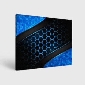 Холст прямоугольный с принтом 3D luxury blue 3Д СОТЫ и плиты в Белгороде, 100% ПВХ |  | luxury | versace | vip | абстракция | версаче | вип | паттерн | роскошь | текстуры