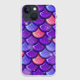 Чехол для iPhone 13 mini с принтом Цветная чешуя в Белгороде,  |  | рыбья кожа | текстура | цветная чешуя | цветные чешуйки | чешуя