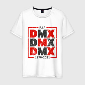 Мужская футболка хлопок с принтом DMX R.I.P. в Белгороде, 100% хлопок | прямой крой, круглый вырез горловины, длина до линии бедер, слегка спущенное плечо. | dmx | dog | earl simmons | hip hop | music | new york | rap | rapper | rip | ruff ryders | диэмикс | музыка | нью йорк | пёс | рэп | рэпер | хипхоп | эрл симмонс