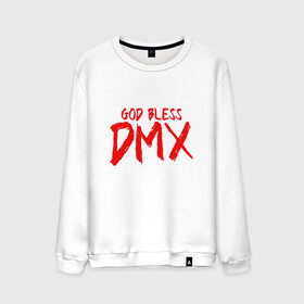 Мужской свитшот хлопок с принтом God Bless DMX в Белгороде, 100% хлопок |  | dmx | dog | earl simmons | hip hop | music | new york | rap | rapper | rip | ruff ryders | диэмикс | музыка | нью йорк | пёс | рэп | рэпер | хипхоп | эрл симмонс