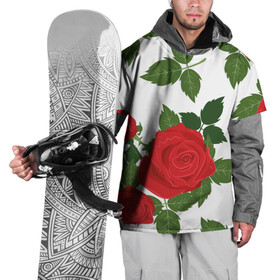 Накидка на куртку 3D с принтом Большие розы в Белгороде, 100% полиэстер |  | арт | белый | большие бутоны | большие розы | большой бутон | зелёный | красная роза | красные розы | красные цветы | красный | красный цветок | листок | листья | поле | поле цветов | рисунок | роза