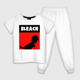 Детская пижама хлопок с принтом Bleach art в Белгороде, 100% хлопок |  брюки и футболка прямого кроя, без карманов, на брюках мягкая резинка на поясе и по низу штанин
 | anime | art | bleach | girls | manga | аниме | арт | блич | манга