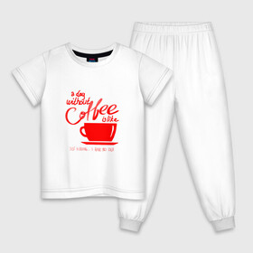 Детская пижама хлопок с принтом День без кофе в Белгороде, 100% хлопок |  брюки и футболка прямого кроя, без карманов, на брюках мягкая резинка на поясе и по низу штанин
 | Тематика изображения на принте: coffee | день без кофе | кофе | кофеек | кружка кофе