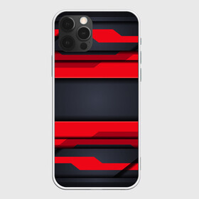 Чехол для iPhone 12 Pro Max с принтом Red and Black 3D abstract в Белгороде, Силикон |  | Тематика изображения на принте: luxury | versace | vip | абстракция | версаче | вип | паттерн | роскошь | текстуры