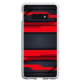 Чехол для Samsung S10E с принтом Red and Black 3D abstract в Белгороде, Силикон | Область печати: задняя сторона чехла, без боковых панелей | luxury | versace | vip | абстракция | версаче | вип | паттерн | роскошь | текстуры