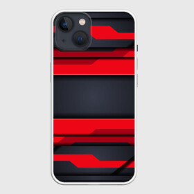 Чехол для iPhone 13 с принтом Red and Black 3D abstract в Белгороде,  |  | luxury | versace | vip | абстракция | версаче | вип | паттерн | роскошь | текстуры