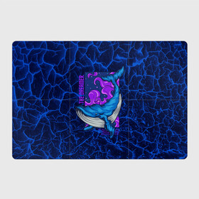 Магнитный плакат 3Х2 с принтом Кит мечтатель The dreamer в Белгороде, Полимерный материал с магнитным слоем | 6 деталей размером 9*9 см | the dreamer | вода | волны | кит | мечта | мечтатель | море | океан | подводный мир | рыба