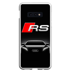 Чехол для Samsung S10E с принтом AUDI RS BLACK / АУДИ РС ЧЕРНЫЙ в Белгороде, Силикон | Область печати: задняя сторона чехла, без боковых панелей | audi | car | q5 | q6 | q7 | rs | sportcar | а3 | а4 | а6 | а8 | авто | автомобиль | ауди | гонки | ночь. | рс | спорт | спорткар