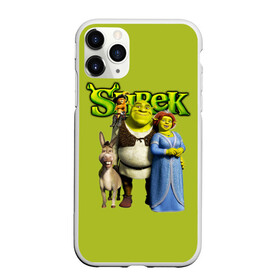 Чехол для iPhone 11 Pro Max матовый с принтом Шрек Shrek в Белгороде, Силикон |  | Тематика изображения на принте: cartoon | fiona | shrek | болото | детям | комедия | кот в сапогах | мультик | огр | осел | персонажи мультфильмов | тролль | фиона | шрек