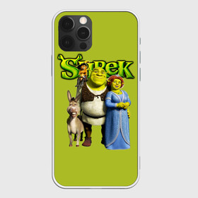 Чехол для iPhone 12 Pro Max с принтом Шрек Shrek в Белгороде, Силикон |  | cartoon | fiona | shrek | болото | детям | комедия | кот в сапогах | мультик | огр | осел | персонажи мультфильмов | тролль | фиона | шрек