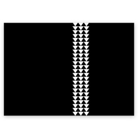 Поздравительная открытка с принтом Джейсон Момоа тату узор в Белгороде, 100% бумага | плотность бумаги 280 г/м2, матовая, на обратной стороне линовка и место для марки
 | Тематика изображения на принте: actor | aquaman | brand | jason momoa | polynesian pattern | samoan | shark teeth | so ill | star | superhero | tattoo | triangle | аквамен | актер | акульи зубы | бренд | джейсон момоа | зведа | мерч мамоа | мерч момоа | полинезийский узор | самоанский |