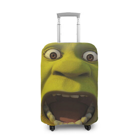 Чехол для чемодана 3D с принтом Shrek Шрек в Белгороде, 86% полиэфир, 14% спандекс | двустороннее нанесение принта, прорези для ручек и колес | 20 | 4к | boots | cat | donkey | fiona | green | in | me | meme | memes | once | shrek | somebody | told | в | зеленый | кот | лет | мем | мемы | мульт | мультфильм | огр | огры | осел | сапогах | фиона | шрек