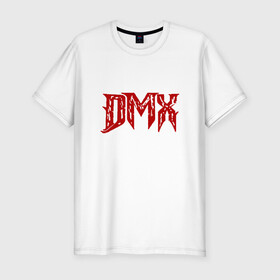 Мужская футболка хлопок Slim с принтом DMX Logo в Белгороде, 92% хлопок, 8% лайкра | приталенный силуэт, круглый вырез ворота, длина до линии бедра, короткий рукав | Тематика изображения на принте: dmx | dog | earl simmons | hip hop | music | new york | rap | rapper | rip | ruff ryders | диэмикс | музыка | нью йорк | пёс | рэп | рэпер | хипхоп | эрл симмонс