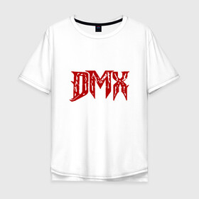 Мужская футболка хлопок Oversize с принтом DMX Logo в Белгороде, 100% хлопок | свободный крой, круглый ворот, “спинка” длиннее передней части | Тематика изображения на принте: dmx | dog | earl simmons | hip hop | music | new york | rap | rapper | rip | ruff ryders | диэмикс | музыка | нью йорк | пёс | рэп | рэпер | хипхоп | эрл симмонс
