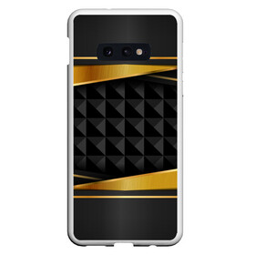 Чехол для Samsung S10E с принтом 3D luxury black gold Плиты 3Д в Белгороде, Силикон | Область печати: задняя сторона чехла, без боковых панелей | Тематика изображения на принте: luxury | versace | vip | абстракция | версаче | вип | паттерн | роскошь | текстуры