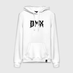 Женская толстовка с принтом DMX | Logo (Z) в Белгороде, френч-терри, мягкий теплый начес внутри (100% хлопок) | карман-кенгуру, эластичные манжеты и нижняя кромка, капюшон с подкладом и шнурком | dark man x | dmx | earl simmons | hip hop | rap | реп | репер | рэп | хип хоп | эрл симмонс