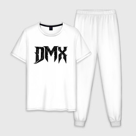 Мужская пижама хлопок с принтом DMX | Logo (Z) в Белгороде, 100% хлопок | брюки и футболка прямого кроя, без карманов, на брюках мягкая резинка на поясе и по низу штанин
 | dark man x | dmx | earl simmons | hip hop | rap | реп | репер | рэп | хип хоп | эрл симмонс
