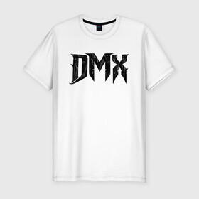 Мужская футболка хлопок Slim с принтом DMX | Logo (Z) в Белгороде, 92% хлопок, 8% лайкра | приталенный силуэт, круглый вырез ворота, длина до линии бедра, короткий рукав | dark man x | dmx | earl simmons | hip hop | rap | реп | репер | рэп | хип хоп | эрл симмонс