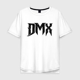 Мужская футболка хлопок Oversize с принтом DMX | Logo (Z) в Белгороде, 100% хлопок | свободный крой, круглый ворот, “спинка” длиннее передней части | dark man x | dmx | earl simmons | hip hop | rap | реп | репер | рэп | хип хоп | эрл симмонс