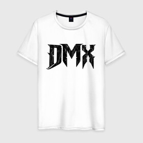 Мужская футболка хлопок с принтом DMX | Logo (Z) в Белгороде, 100% хлопок | прямой крой, круглый вырез горловины, длина до линии бедер, слегка спущенное плечо. | dark man x | dmx | earl simmons | hip hop | rap | реп | репер | рэп | хип хоп | эрл симмонс