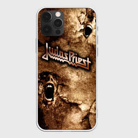 Чехол для iPhone 12 Pro с принтом JUDAS PRIEST SCREAM в Белгороде, силикон | область печати: задняя сторона чехла, без боковых панелей | Тематика изображения на принте: judas priest | гленн типтон | йен хилл | роб хэлфорд | скотт трэвис | хард рок | хеви метал