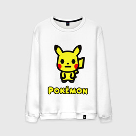 Мужской свитшот хлопок с принтом POKEMON / ПОКЕМОН в Белгороде, 100% хлопок |  | a bathing ape | bape | bape shark | bape sta | monkey | pikachu | pokemons | star | streetwear | бейп | горила | обезьянка | пикачу | покемоны. | стар | стритвеар | стритвир бренд | уличный стиль