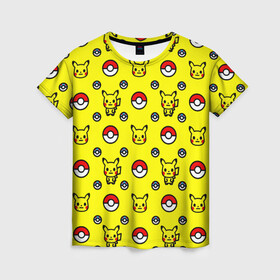 Женская футболка 3D с принтом PIKACHU / ПИКАЧУ  в Белгороде, 100% полиэфир ( синтетическое хлопкоподобное полотно) | прямой крой, круглый вырез горловины, длина до линии бедер | a bathing ape | bape | bape shark | bape sta | milo | monkey | pikachu | pokemons | star | streetwear | бейп | горила | мило. | обезьянка | пикачу | покемоны | стар | стритвеар | стритвир бренд | уличный стиль