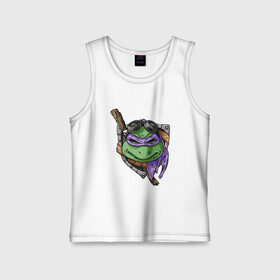 Детская майка хлопок с принтом Донателло   Donatello в Белгороде,  |  | donatello | leonardo | michelangelo | ninja | pizza | raphael | turtles | воин | донателло | животные | комикс | комиксы | леонардо | микеланджело | мультфильм | мутант | мутанты | ниндзя | пицца | рафаэль | сплинтер | супергерой