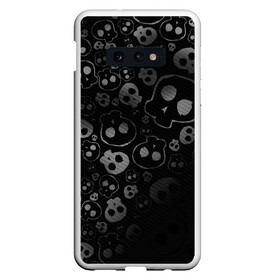 Чехол для Samsung S10E с принтом ART SKULL в Белгороде, Силикон | Область печати: задняя сторона чехла, без боковых панелей | black | skull | череп | черепа | черепки