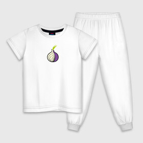 Детская пижама хлопок с принтом Tor Browser в Белгороде, 100% хлопок |  брюки и футболка прямого кроя, без карманов, на брюках мягкая резинка на поясе и по низу штанин
 | onion | tor | tor browser | даркнет | тор | тор браузер