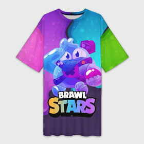 Платье-футболка 3D с принтом Сквик Squeak Brawl Stars в Белгороде,  |  | bele | belle | brawl | brawl stars | brawlstars | brawl_stars | squeak | белле | белль | бель | бравл | бравлстарс | писк | сквик