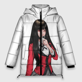 Женская зимняя куртка Oversize с принтом Jabami Yumeko (Kakegurui) в Белгороде, верх — 100% полиэстер; подкладка — 100% полиэстер; утеплитель — 100% полиэстер | длина ниже бедра, силуэт Оверсайз. Есть воротник-стойка, отстегивающийся капюшон и ветрозащитная планка. 

Боковые карманы с листочкой на кнопках и внутренний карман на молнии | ahegao | girl | girls | jabami | japan | kakegurui | senpai | waifu | yumeko | азарт | аниме | ахегао | безумный | вайфу | девушка | джабами | игра | карта | карты | манга | семпай | сенпай | тян | тяночка | юмэко | япония