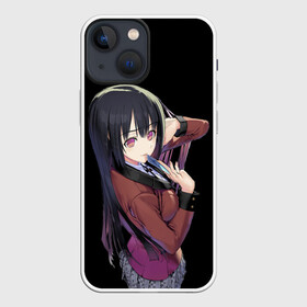 Чехол для iPhone 13 mini с принтом Yumeko в Белгороде,  |  | ahegao | girl | girls | jabami | japan | kakegurui | senpai | waifu | yumeko | азарт | аниме | ахегао | безумный | вайфу | девушка | джабами | игра | карта | карты | манга | семпай | сенпай | тян | тяночка | юмэко | япония