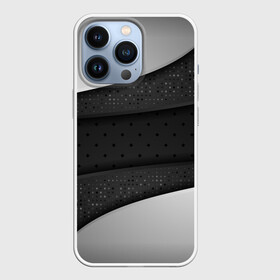 Чехол для iPhone 13 Pro с принтом 3D luxury style silver black в Белгороде,  |  | Тематика изображения на принте: luxury | versace | vip | абстракция | версаче | вип | паттерн | роскошь | текстуры