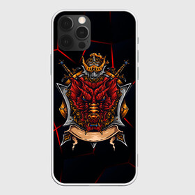 Чехол для iPhone 12 Pro с принтом Красный китайский дракон в Белгороде, силикон | область печати: задняя сторона чехла, без боковых панелей | викинг | дракон | китай | китайский дракон | красный дракон | мифология | рыцарь | шлеп