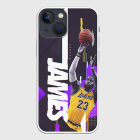 Чехол для iPhone 13 mini с принтом Леброн в Белгороде,  |  | basketball | lakers | lebron | media | nba | toplanding | баскетболл | леброн | лейкерс | лого баскетбольных клубов | лос анджелес | нба