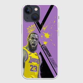 Чехол для iPhone 13 mini с принтом леброн джеймс в Белгороде,  |  | basketball | lakers | lebron | media | nba | toplanding | баскетболл | леброн | лейкерс | лого баскетбольных клубов | лос анджелес | нба