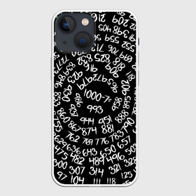 Чехол для iPhone 13 mini с принтом 1000 7 в Белгороде,  |  | Тематика изображения на принте: anime | ken kaneki | manga | tokyo ghoul | аниме | арифметика | канеки | кен | манга | математика | минус | пример | семь | токийский гуль | тысяча