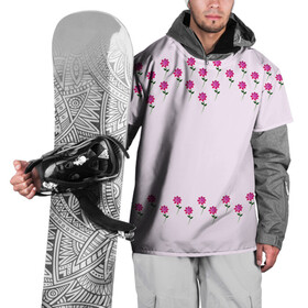 Накидка на куртку 3D с принтом розовые цветы | pink flowers в Белгороде, 100% полиэстер |  | Тематика изображения на принте: flower | green | pink | зеленый | розовые | цветок | цветы