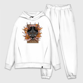 Мужской костюм хлопок OVERSIZE с принтом Japan hannya в Белгороде,  |  | flower | hannya | japan | lotus | mask | snake | змея | лотос | маска | паук | призрак | ханья | цветок | япония