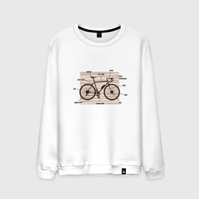 Мужской свитшот хлопок с принтом Схема Анатомия Велосипеда в Белгороде, 100% хлопок |  | anatomy | bicycle | bike | mountain bike | scheme | байк | бикукле | велик | горный велосипед | инженерная схема | как устроен велосипед | состав | строение | устройство велосипеда | чертёж | чертежи