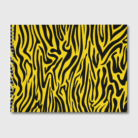 Альбом для рисования с принтом Тигровые полоски в Белгороде, 100% бумага
 | матовая бумага, плотность 200 мг. | Тематика изображения на принте: абстракция | зоопринт | орнамент | полоски | полосы | пчелиный | тигровый