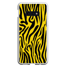 Чехол для Samsung S10E с принтом Тигровые полоски в Белгороде, Силикон | Область печати: задняя сторона чехла, без боковых панелей | абстракция | зоопринт | орнамент | полоски | полосы | пчелиный | тигровый