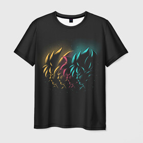 Мужская футболка 3D с принтом Dragon ball Hero в Белгороде, 100% полиэфир | прямой крой, круглый вырез горловины, длина до линии бедер | anime | dragon ball | аниме | анимэ | бульма | драгон бал | дрэгон бол | жемчуг дракона | мутаэн роши | сон гоку | сунь укун | улонг | ямча