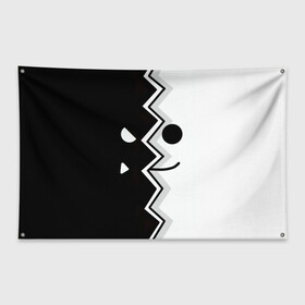 Флаг-баннер с принтом Geometry Dash | Fondo в Белгороде, 100% полиэстер | размер 67 х 109 см, плотность ткани — 95 г/м2; по краям флага есть четыре люверса для крепления | dash | fondo | geometry | геометри | геометридаш | даш
