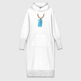 Платье удлиненное хлопок с принтом Крестик и защитная маска в Белгороде,  |  | крест | крестик | маска | медицинская | религия | четки