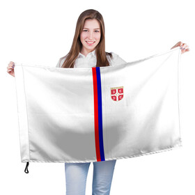 Флаг 3D с принтом Сборная Сербии в Белгороде, 100% полиэстер | плотность ткани — 95 г/м2, размер — 67 х 109 см. Принт наносится с одной стороны | дзюба | лига наций | последние новости | россия | сборная россии | сербия | сербия россия | сербия россия обзор | спорт | футбол | черчесов