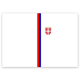 Поздравительная открытка с принтом Сборная Сербии в Белгороде, 100% бумага | плотность бумаги 280 г/м2, матовая, на обратной стороне линовка и место для марки
 | дзюба | лига наций | последние новости | россия | сборная россии | сербия | сербия россия | сербия россия обзор | спорт | футбол | черчесов